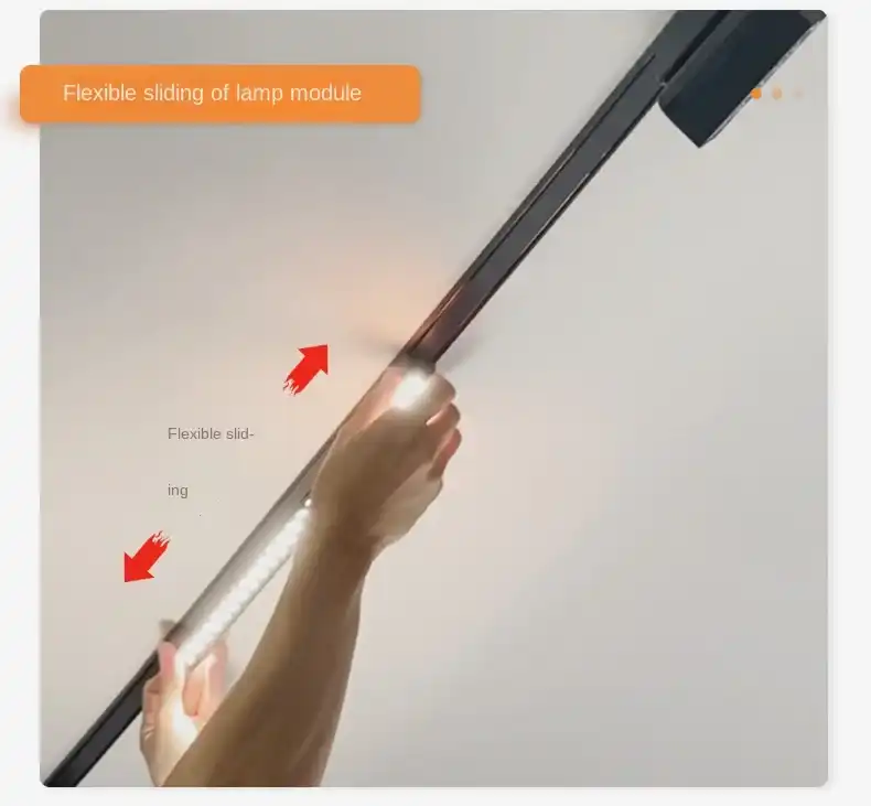 Office Magnetic Track System - Flexible LED Lighting for Workspaces